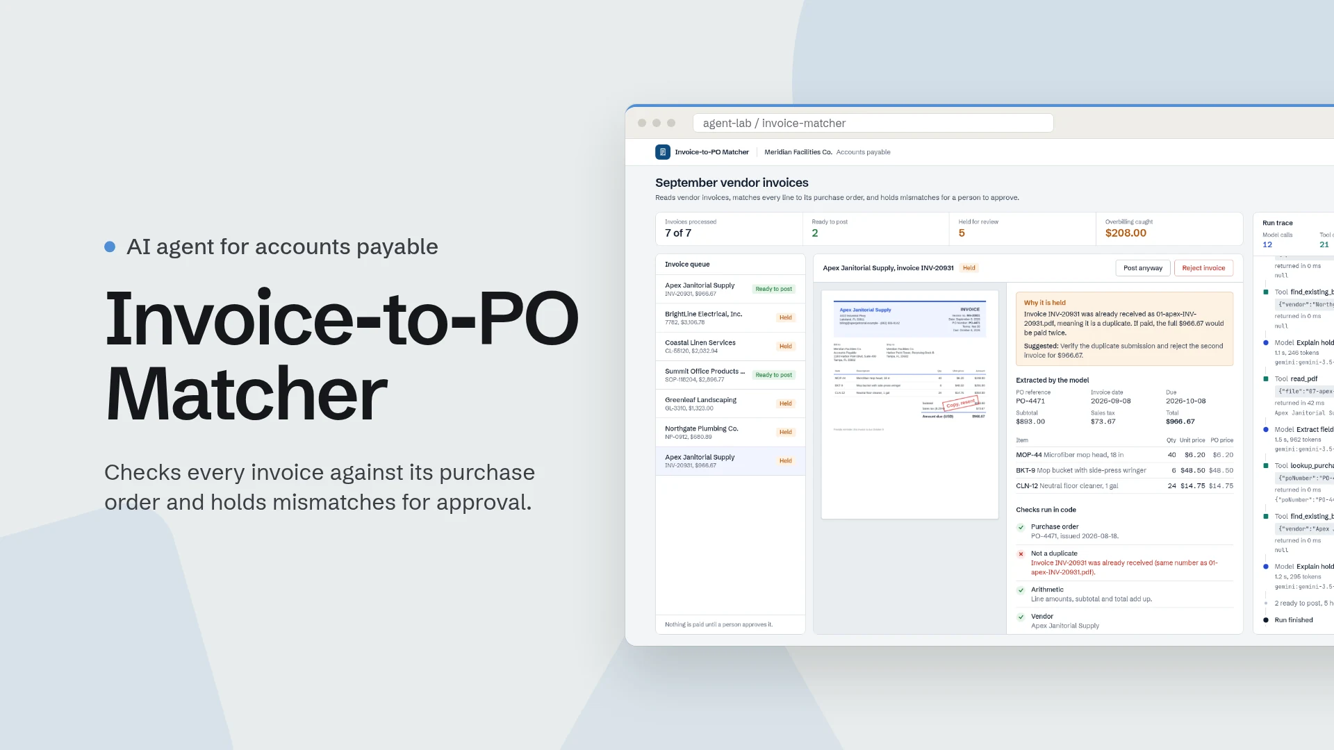 Invoice-to-PO Matcher cover preview
